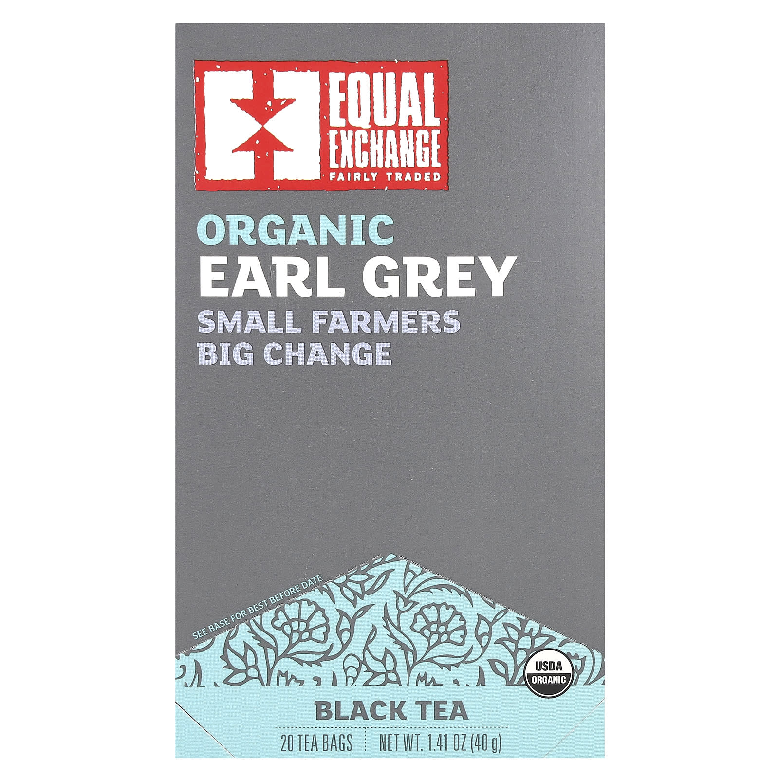 Чайные пакетики Equal Exchange Organic Earl Grey Black Tea 20, 40 г