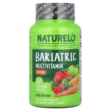 Мультивитамины NATURELO Bariatric with Iron, 60 растительных капсул