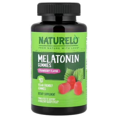 Мелатонин NATURELO Gummies, вкус Strawberry, 2.5 мг на пастилку, жевательные пастилки