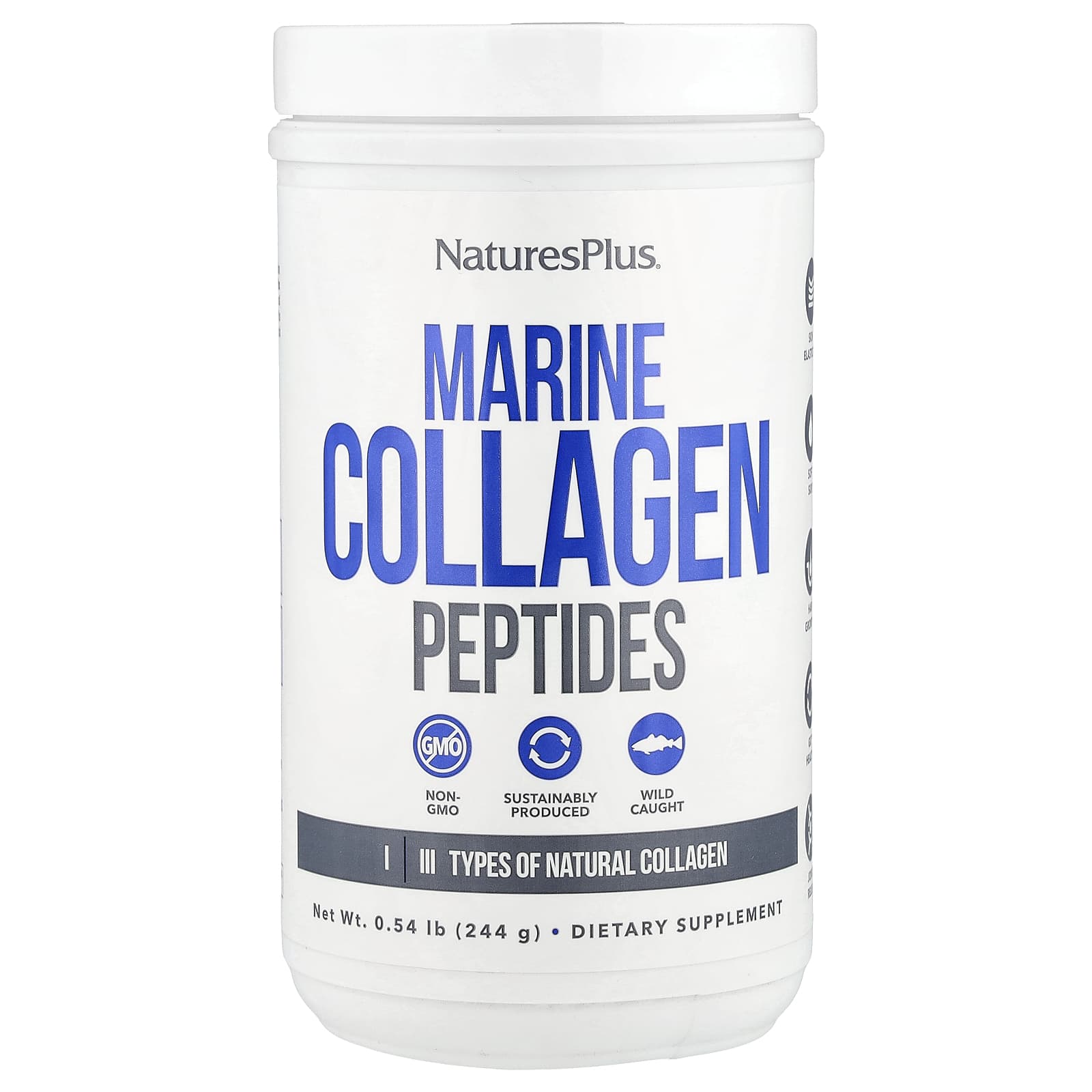 Коллаген NaturesPlus Marine Peptides, 244 г, 0.