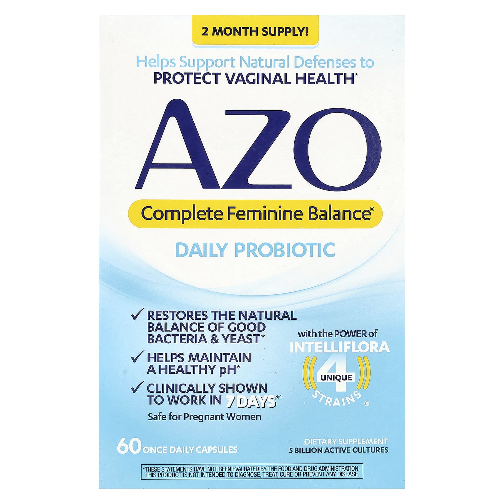 Пробиотик AZO Complete Feminine Balance® Daily, 60 капсул — фото 2