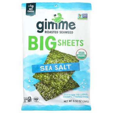 Морская соль gimMe Roasted Seaweed Big Sheets, 26 г