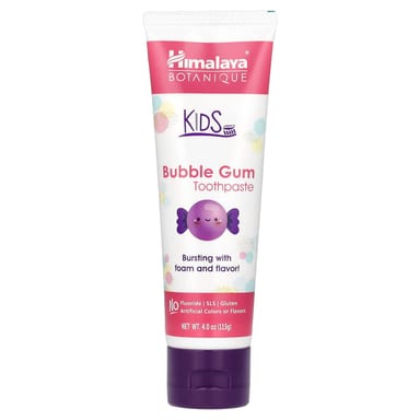 Детская зубная паста Himalaya Botanique Bubble Gum, 113 г