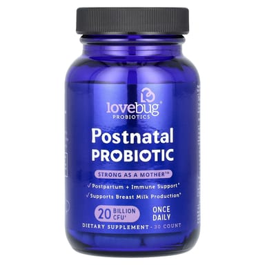 Пробиотик LoveBug Probiotics Postnatal, 20 млрд КОЕ, 30 капсул
