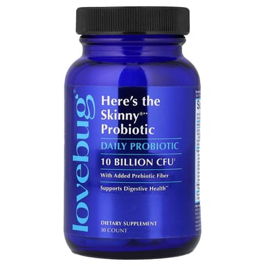 Пробиотик LoveBug Probiotics Here's The Skinny®, 30 таблеток