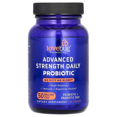 Пробиотик LoveBug Probiotics Advanced Strength Daily, 50 млрд КОЕ, 30 капсул
