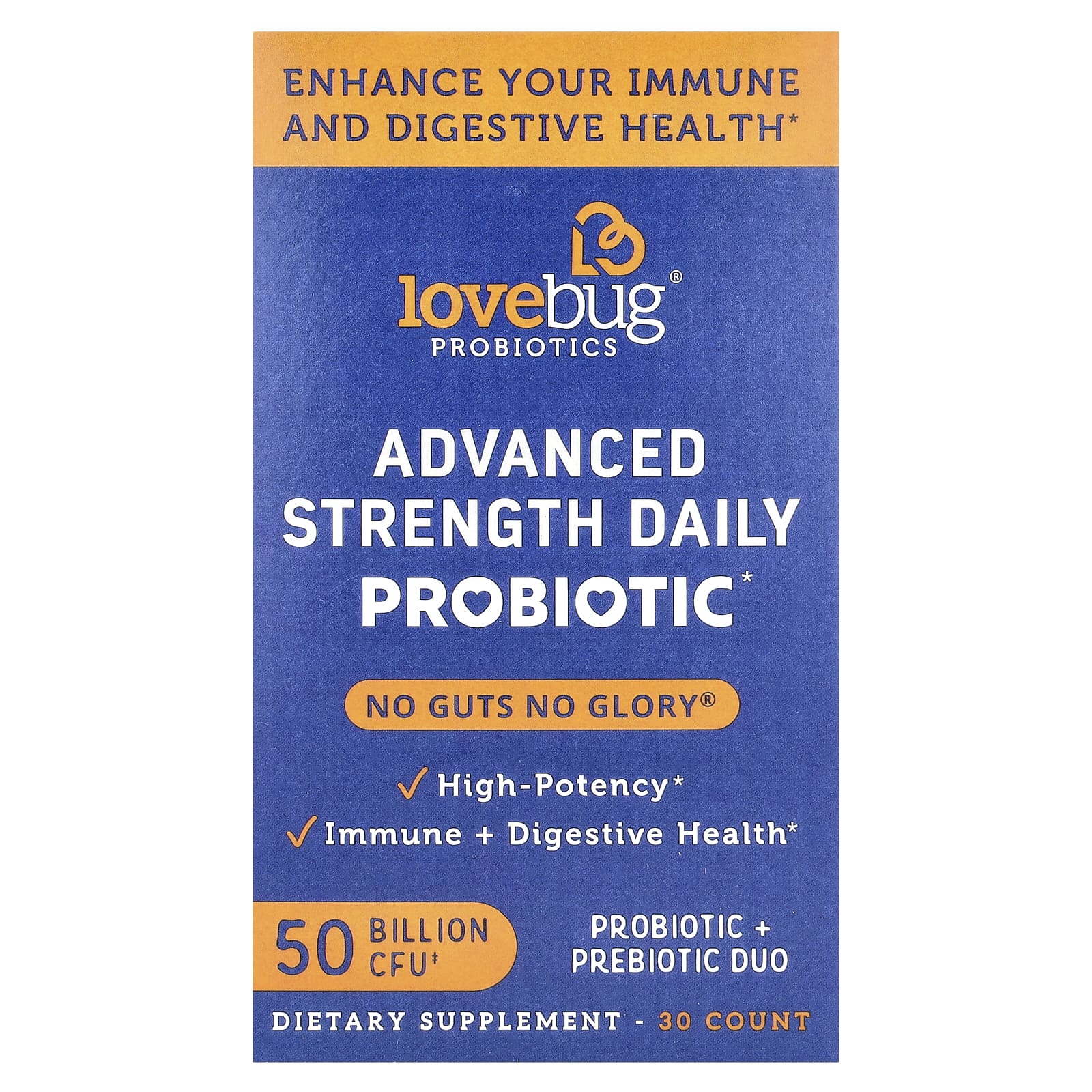Пробиотик LoveBug Probiotics Advanced Strength Daily, 50 млрд КОЕ, 30 капсул — фото 2