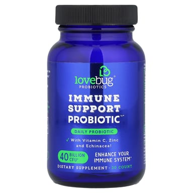 Пробиотик LoveBug Probiotics Immune Support™ Daily, 40 млрд КОЕ, 30 капсул
