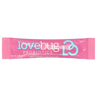 Пробиотик LoveBug Probiotics Infant 30 Single Serve Stick Packs, оттенок 0-6 Months, 1 млрд КОЕ, 1.5 г, стик