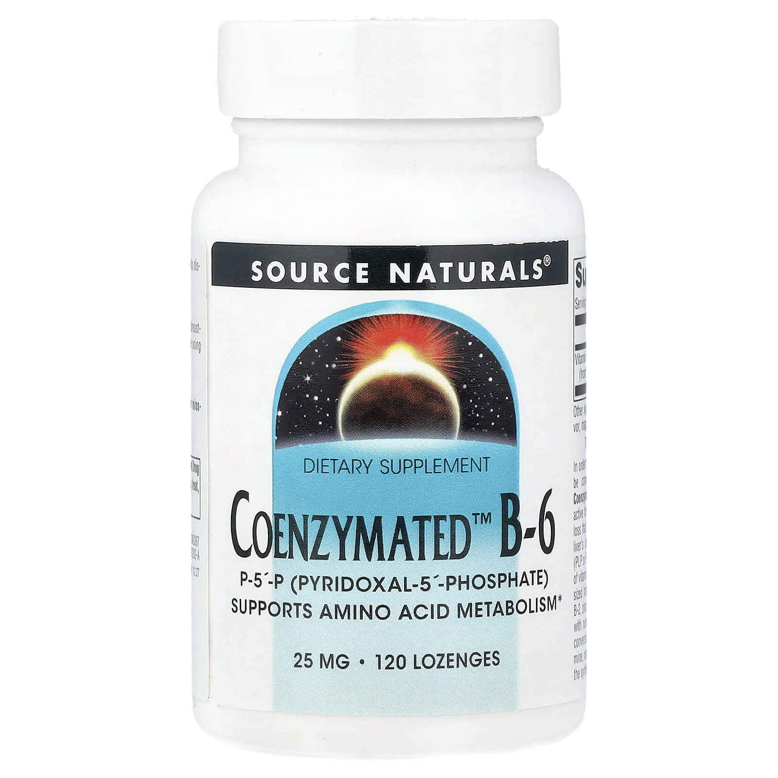 Витамин B6 Source Naturals Coenzymated™ B-6, 25 мг, 120 пастилок
