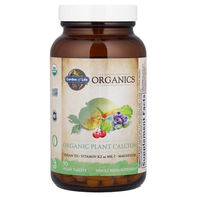 Кальций Garden of Life Organics Organic Plant 90 Vegan Tablets, таблетки