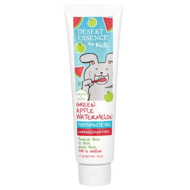 Детская зубная паста-гель Desert Essence 6 Months to 6 Years Green Apple Watermelon, 133 г