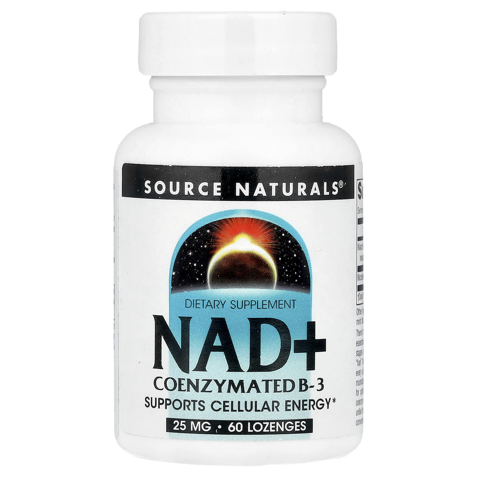 NAD+ (коферментированная форма витамина B3) Source Naturals NAD+ Coenzymated B-3, 60 пастилок