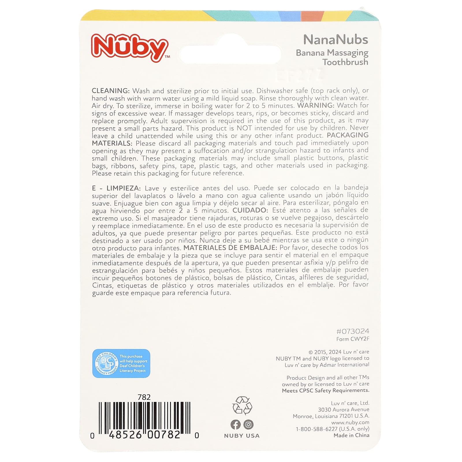 Зубная щётка Nuby NanaNubs Banana Massaging 3+ Months 1 Brush — фото 3