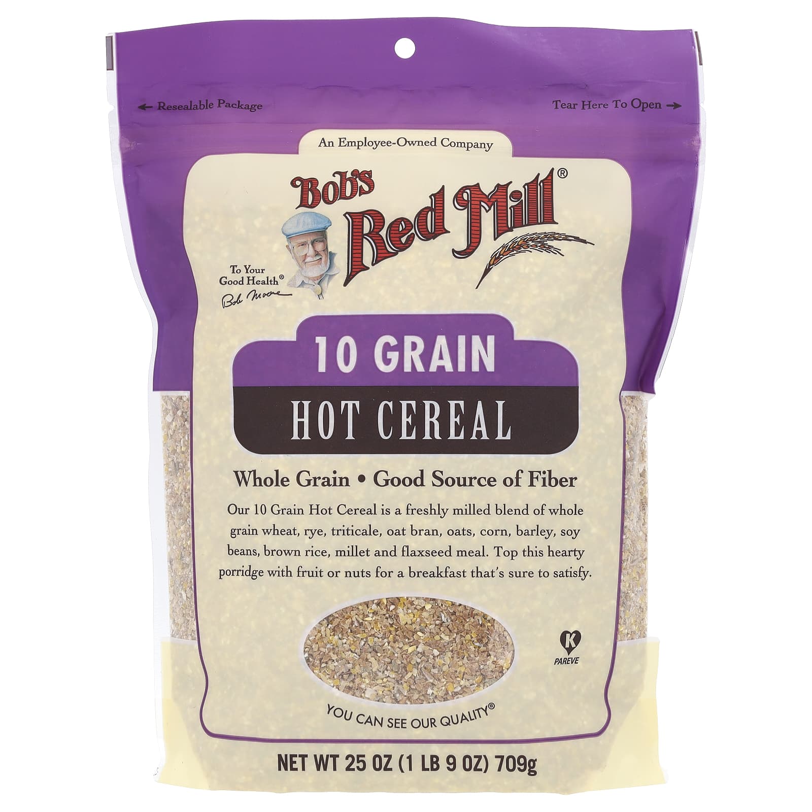 Хлопья Bob's Red Mill 10 Grain Hot Whole Grain, 709 г