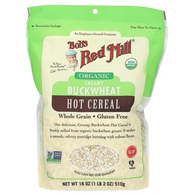 Хлопья Bob's Red Mill Organic Creamy Buckwheat Hot Whole Grain, 510 г
