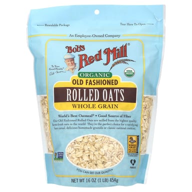 Овсяные хлопья Bob's Red Mill Organic Whole Grain, 454 г