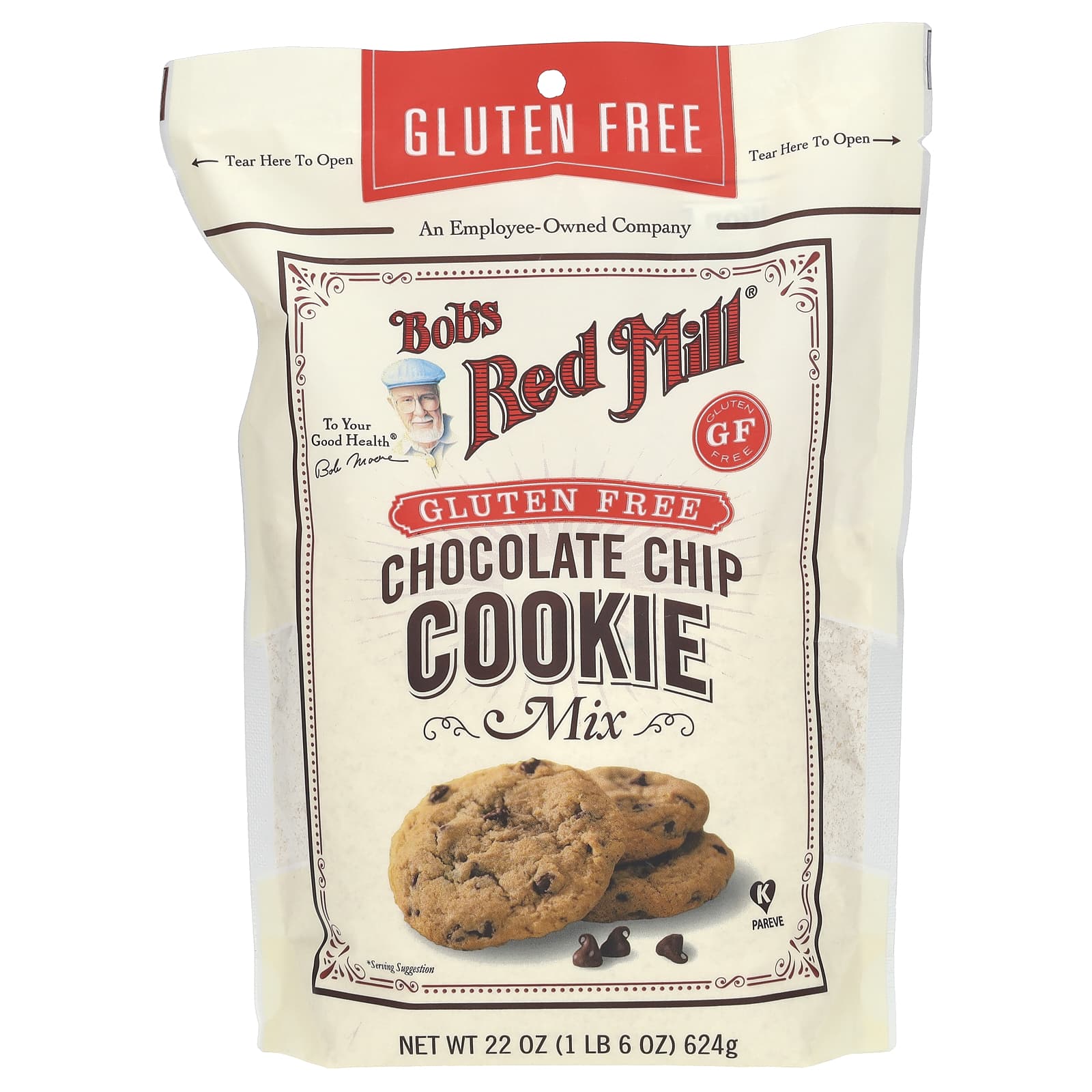 Шоколад Bob's Red Mill, вкус Chocolate Chip Cookie Mix, 624 г