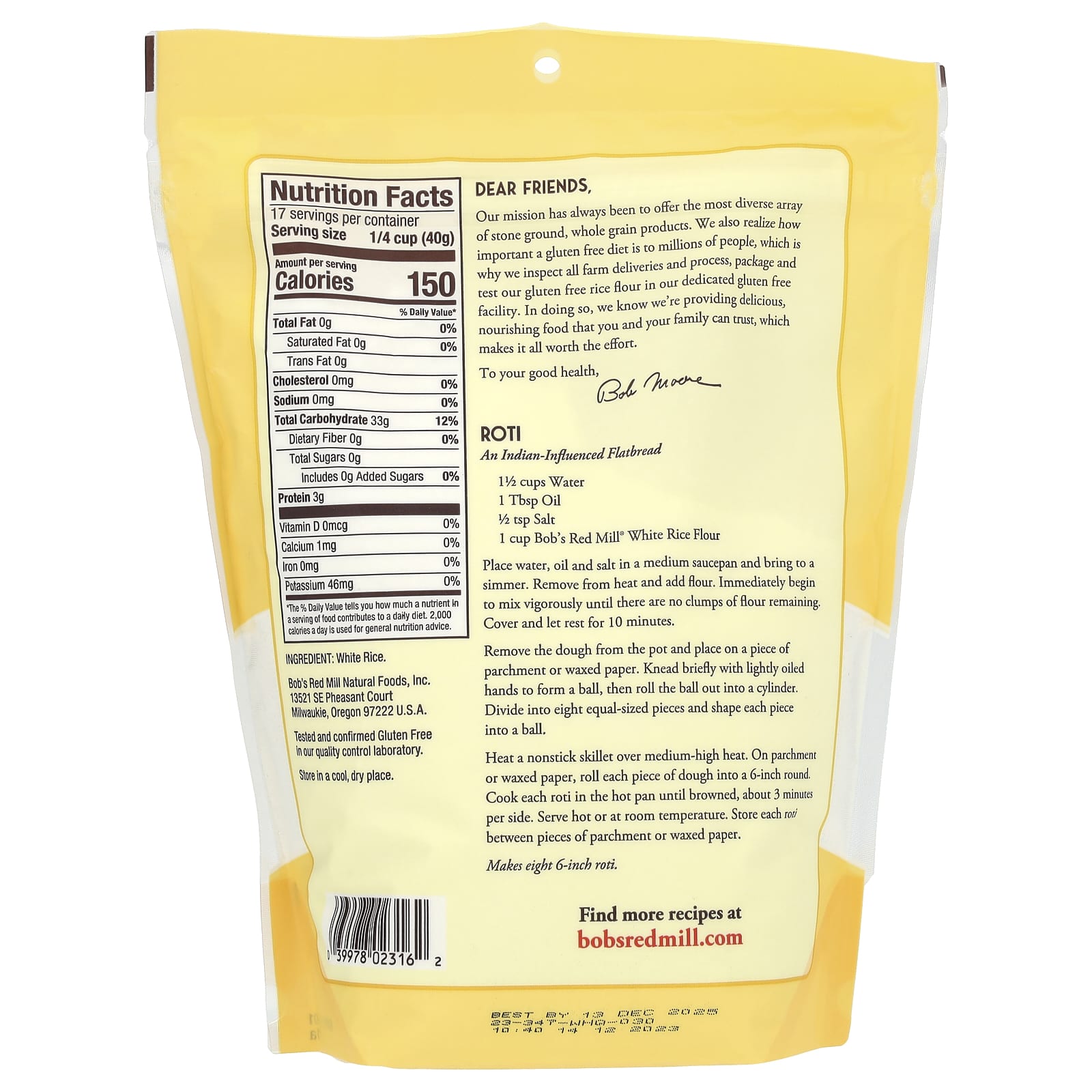Мука Bob's Red Mill White Rice, 680 г — фото 2