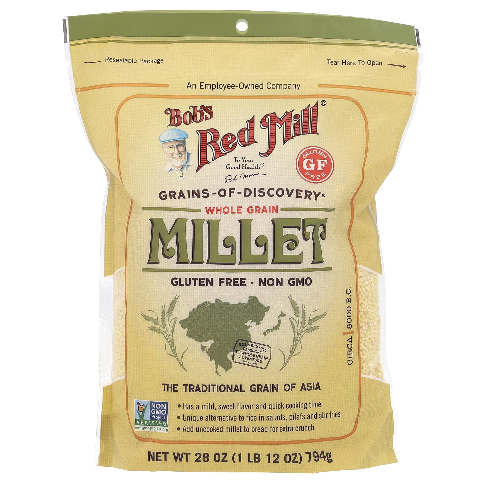 Просо цельное, без глютена Bob's Red Mill, 794 г