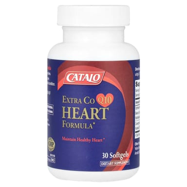 Льняное масло CATALO Extra CoQ10 Heart Formula with Nattokinase &, 30 мягких капсул