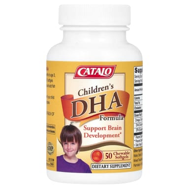 Детский CATALO DHA Formula, вкус Orange, 50 жевательных мягких капсул