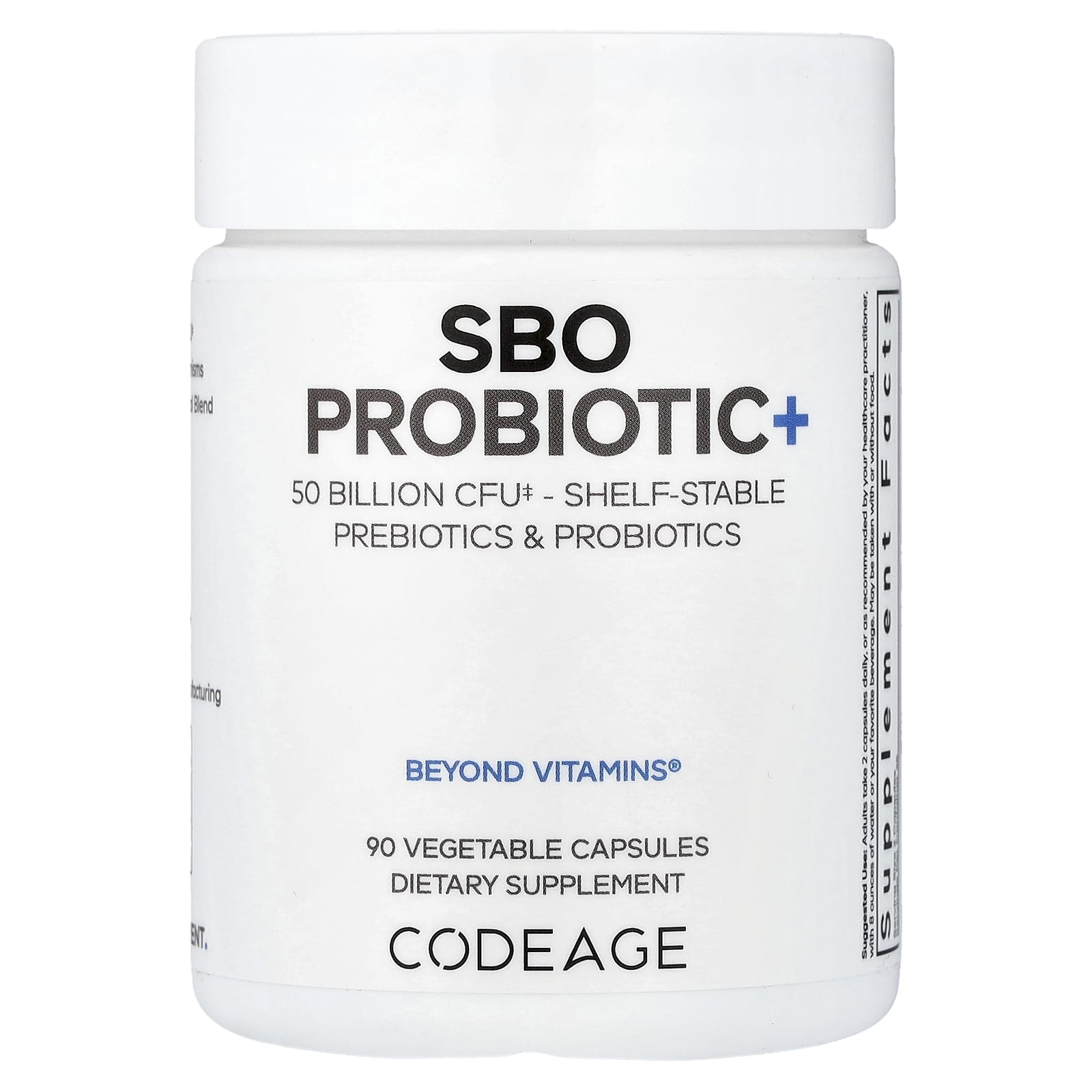 Пробиотик Codeage SBO, 50 млрд КОЕ, 90 растительных капсул