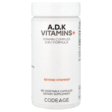 Витамины Codeage A D K, 180 растительных капсул