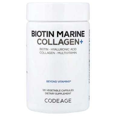 Коллаген Codeage Biotin Marine, 120 растительных капсул