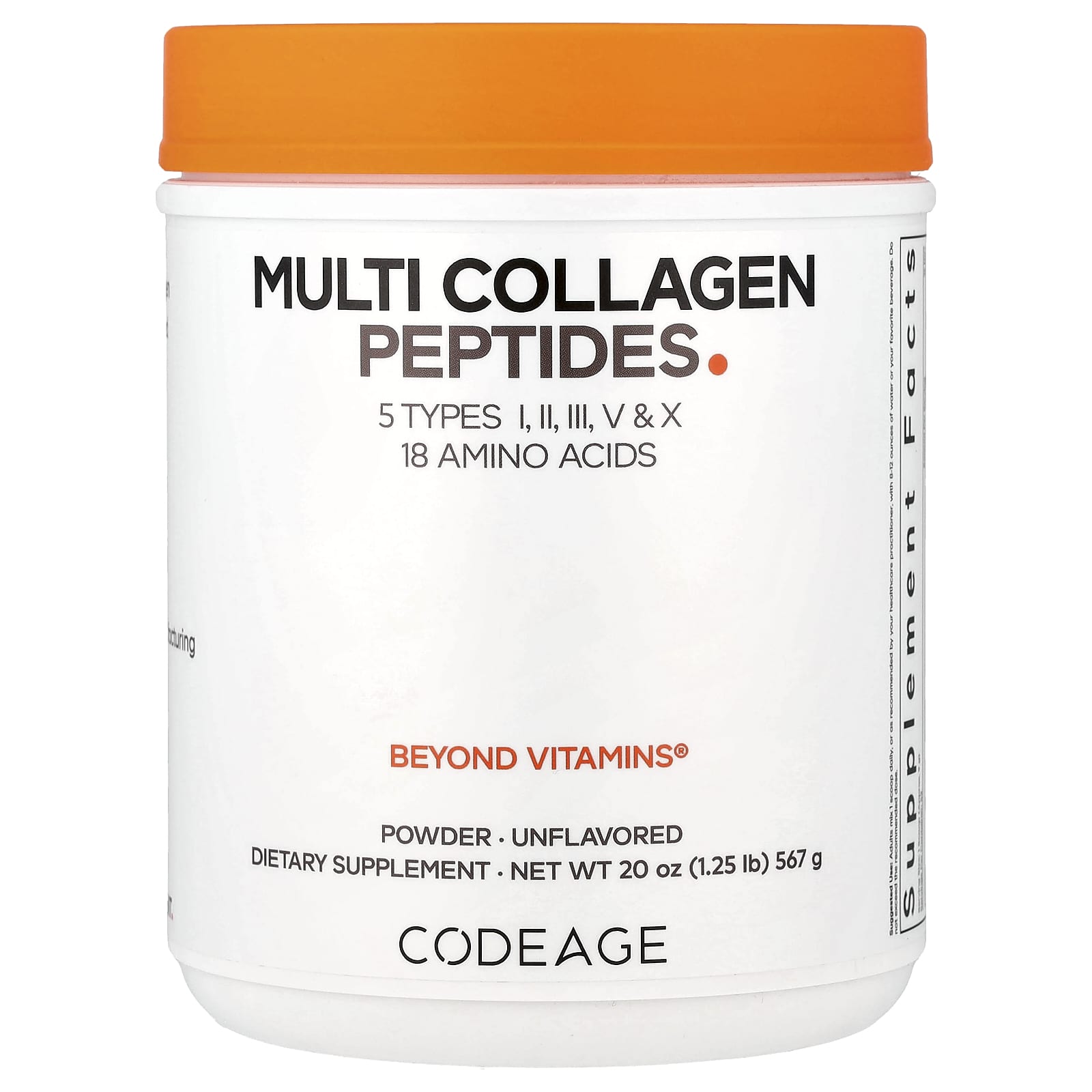 Коллаген Codeage Multi Peptides Powder, без вкуса, 567 г, порошок — фото 8