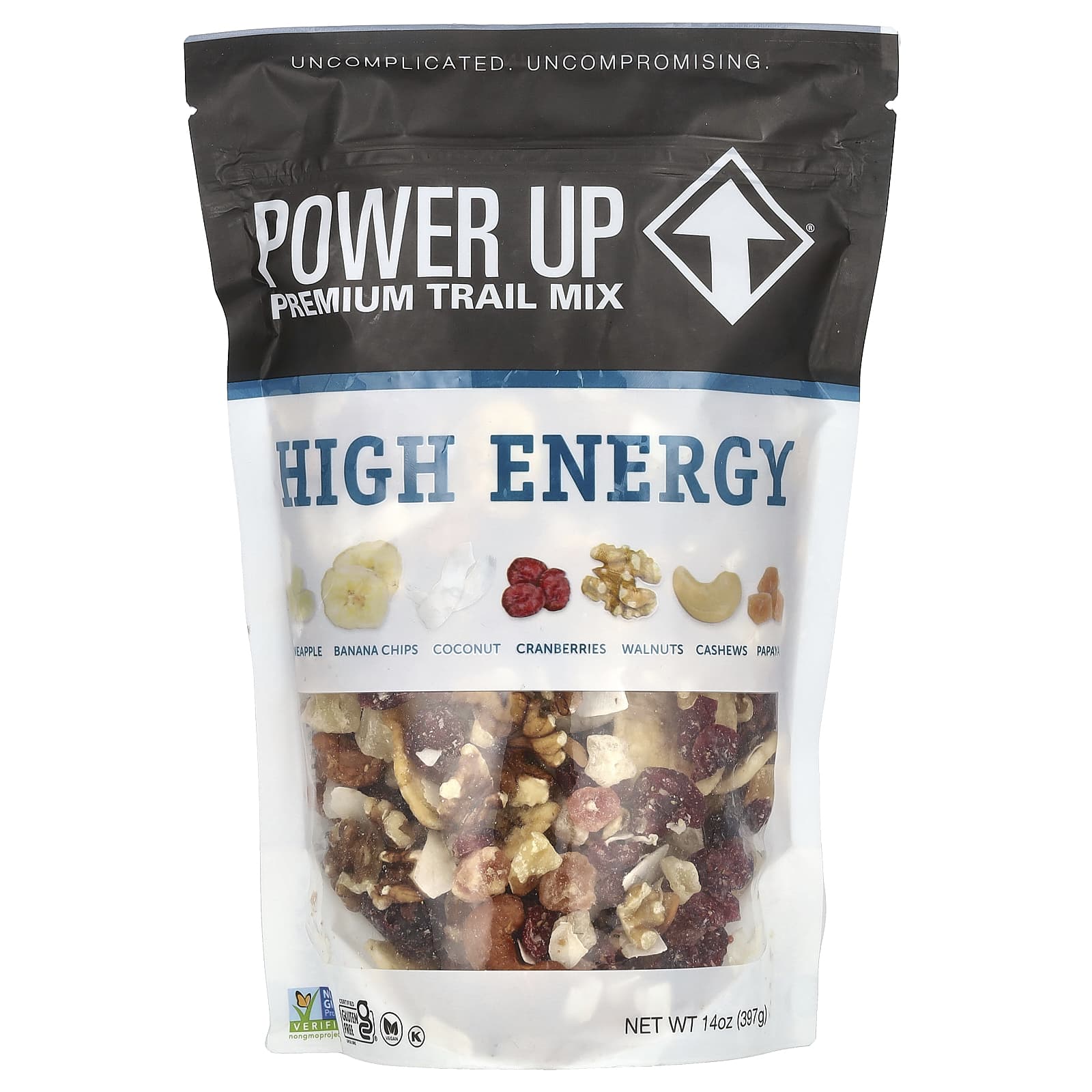 Ореховая смесь с сухофруктами Power Up Premium High Energy, 397 г