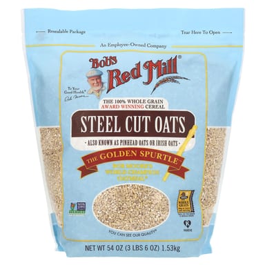 Овсяная крупа steel cut Bob's Red Mill Steel Cut Oats Whole Grain, 1.53 кг