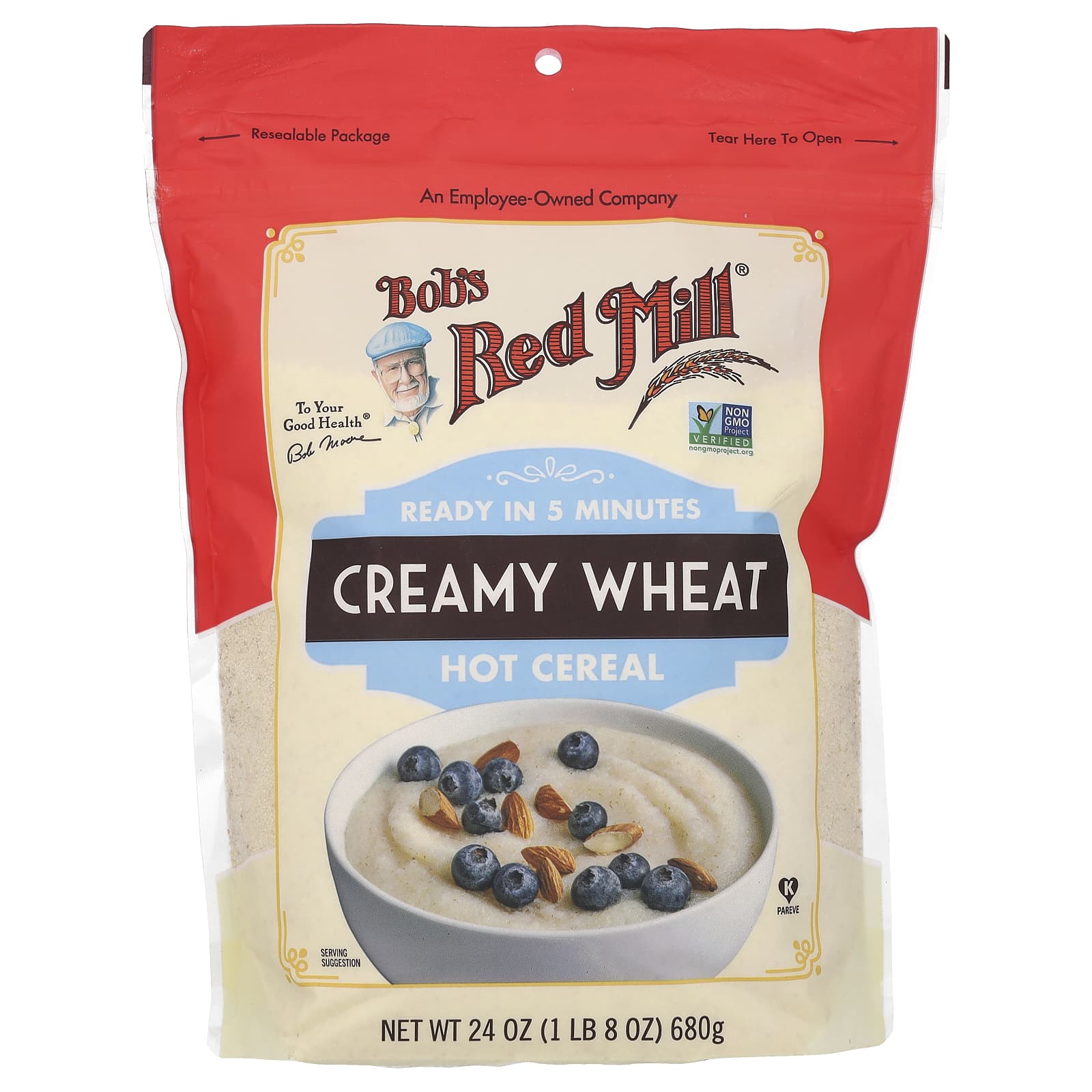 Хлопья Bob's Red Mill Creamy Wheat Hot, 680 г