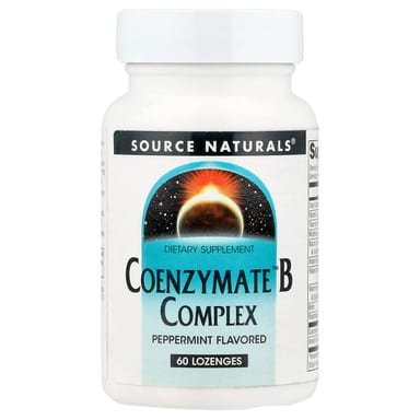 Комплекс витаминов B Source Naturals Coenzymate™, оттенок Peppermint, 60 пастилок