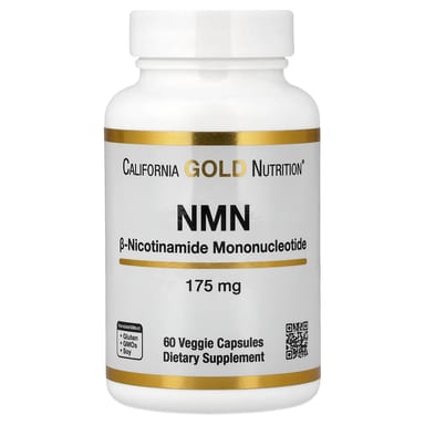 NMN California Gold Nutrition, 175 мг, 60 растительных капсул