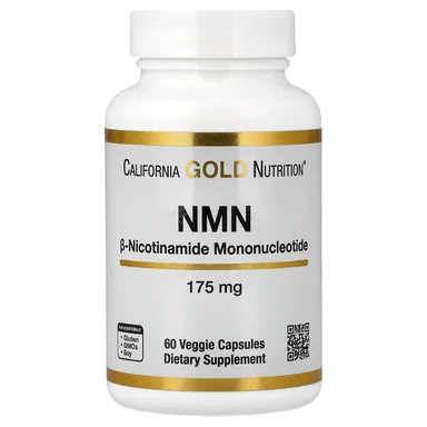 Фото товара: NMN California Gold Nutrition, 175 мг, 60 растительных капсул
