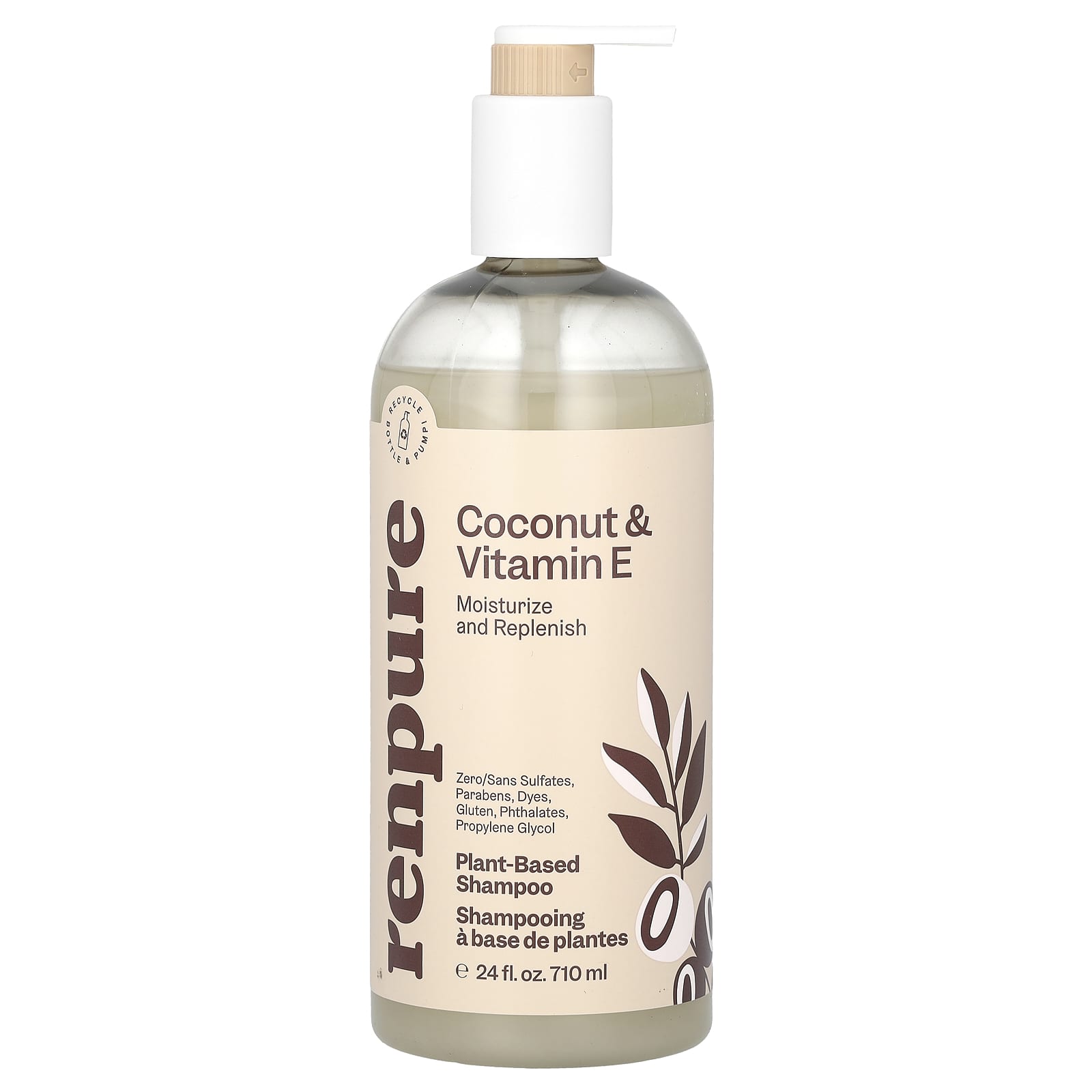 Шампунь Renpure, вкус Coconut & Vitamin E Shampoo, 710 мл