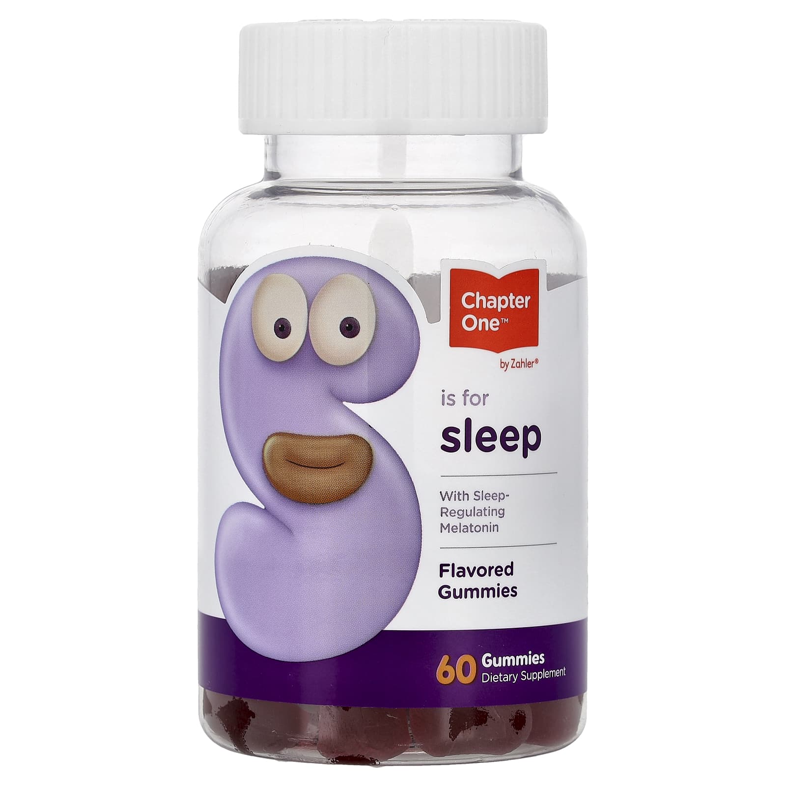 Мелатонин Chapter One Sleep Gummies, оттенок Flavored, 2.5 мг на пастилку, 60 жевательных пастилок