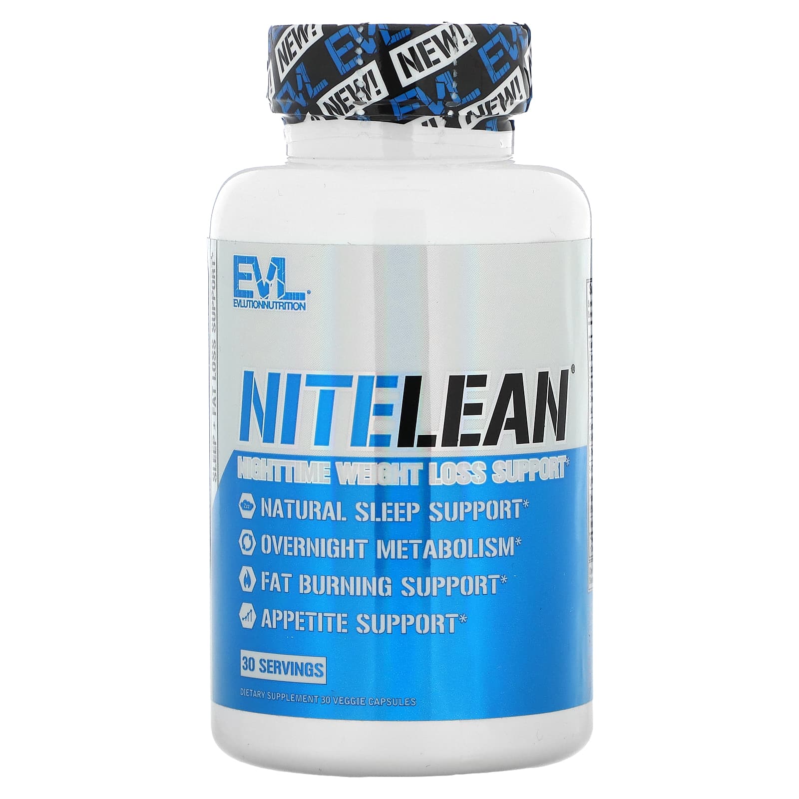 Поддержка ночного похудения EVLution Nutrition, 30 вегетарианских капсул