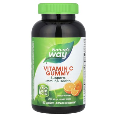Витамин C Nature's Way Gummies, вкус Orange, 125 мг на пастилку, 120 жевательных пастилок