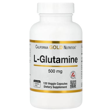 L-глютамин California Gold Nutrition L-Glutamine AjiPure®, 500 мг, 120 растительных капсул