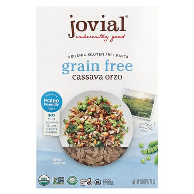 Паста Jovial Organic Cassava Orzo, 227 г