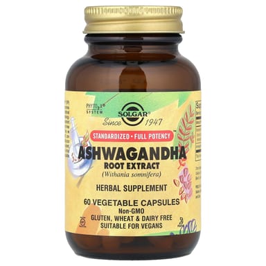 Ашваганда Solgar Root Extract, 60 растительных капсул