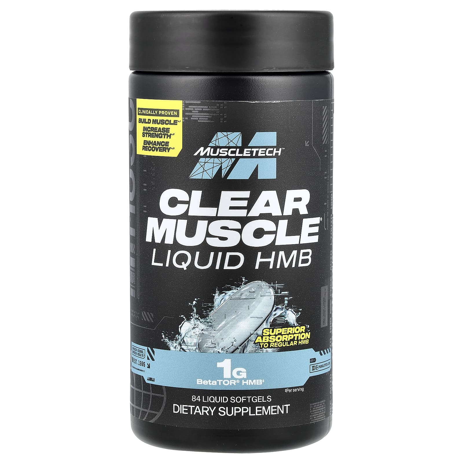 HMB MuscleTech Clear Muscle® Liquid, 84 мягких капсул