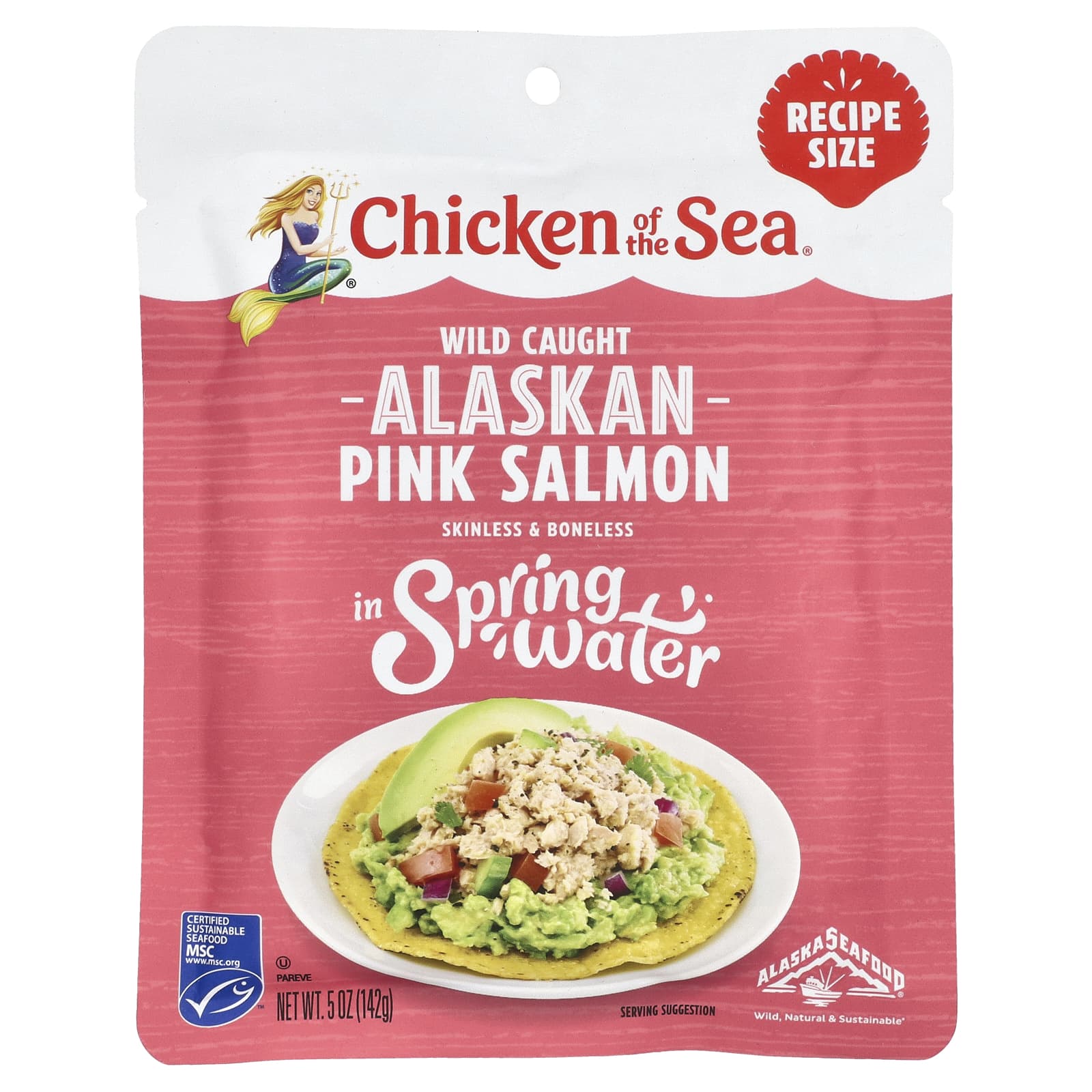 Лосось розовый дикий Chicken of the Sea, 142 г в воде весеннего источника