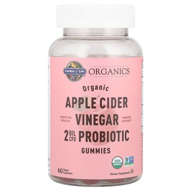 Яблочный уксус Garden of Life Organics Organic Probiotic Gummies 60 Vegan Gummies, жевательные пастилки