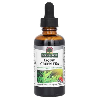 Зеленый чай Nature's Answer Liquid, вкус Mixed Berry, 60 мл, жидкая форма