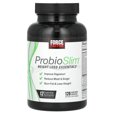 Комплекс ProbioSlim Force Factor® Weight Loss Essentials, 120 растительных капсул