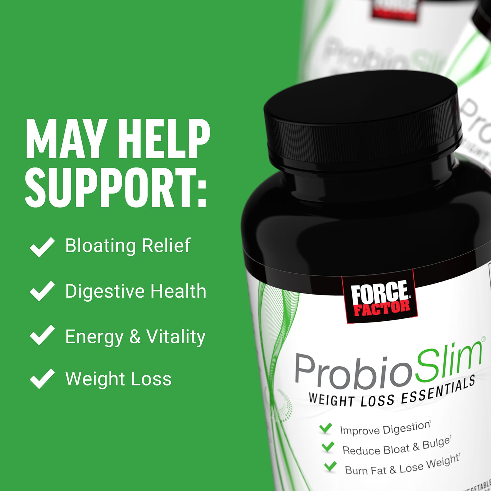 Комплекс ProbioSlim Force Factor® Weight Loss Essentials, 120 растительных капсул — фото 3
