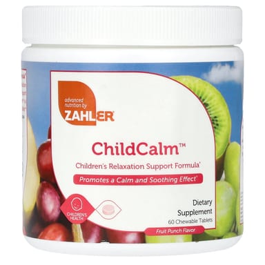Поддержка расслабления Zahler ChildCalm Formula Fruit Punch, 60 жевательных таблеток